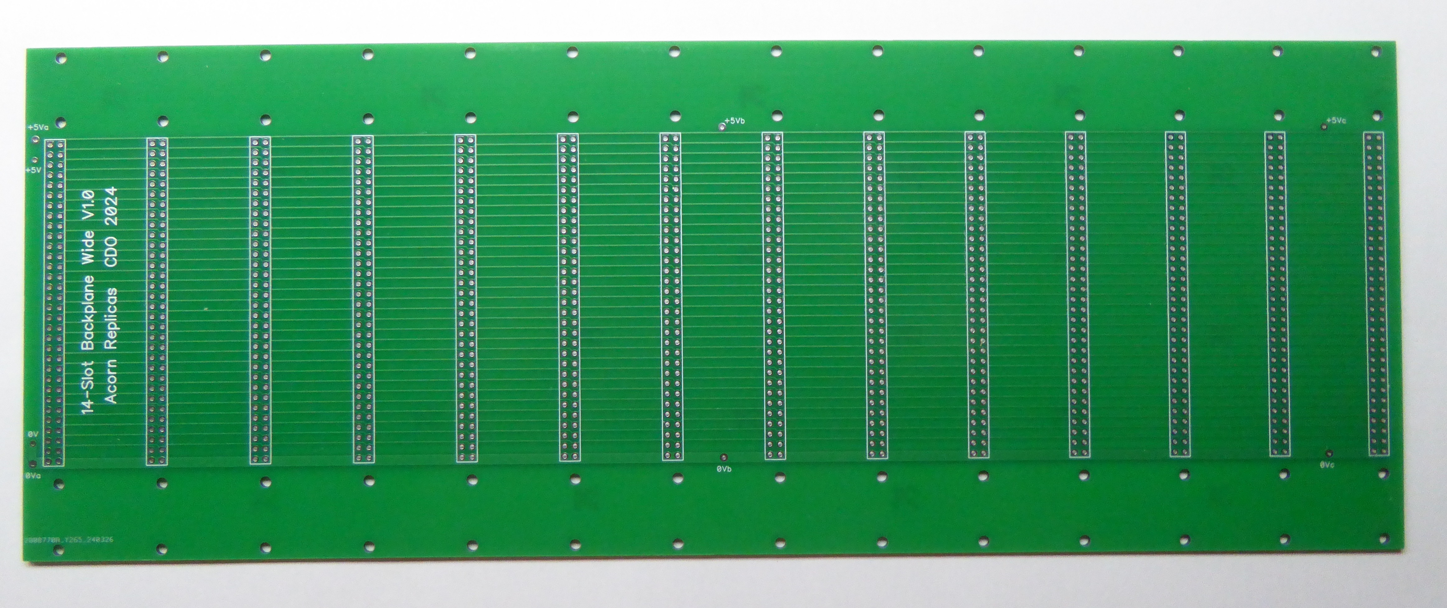 Blank Backplane 14-Slot Unbuffered Wide