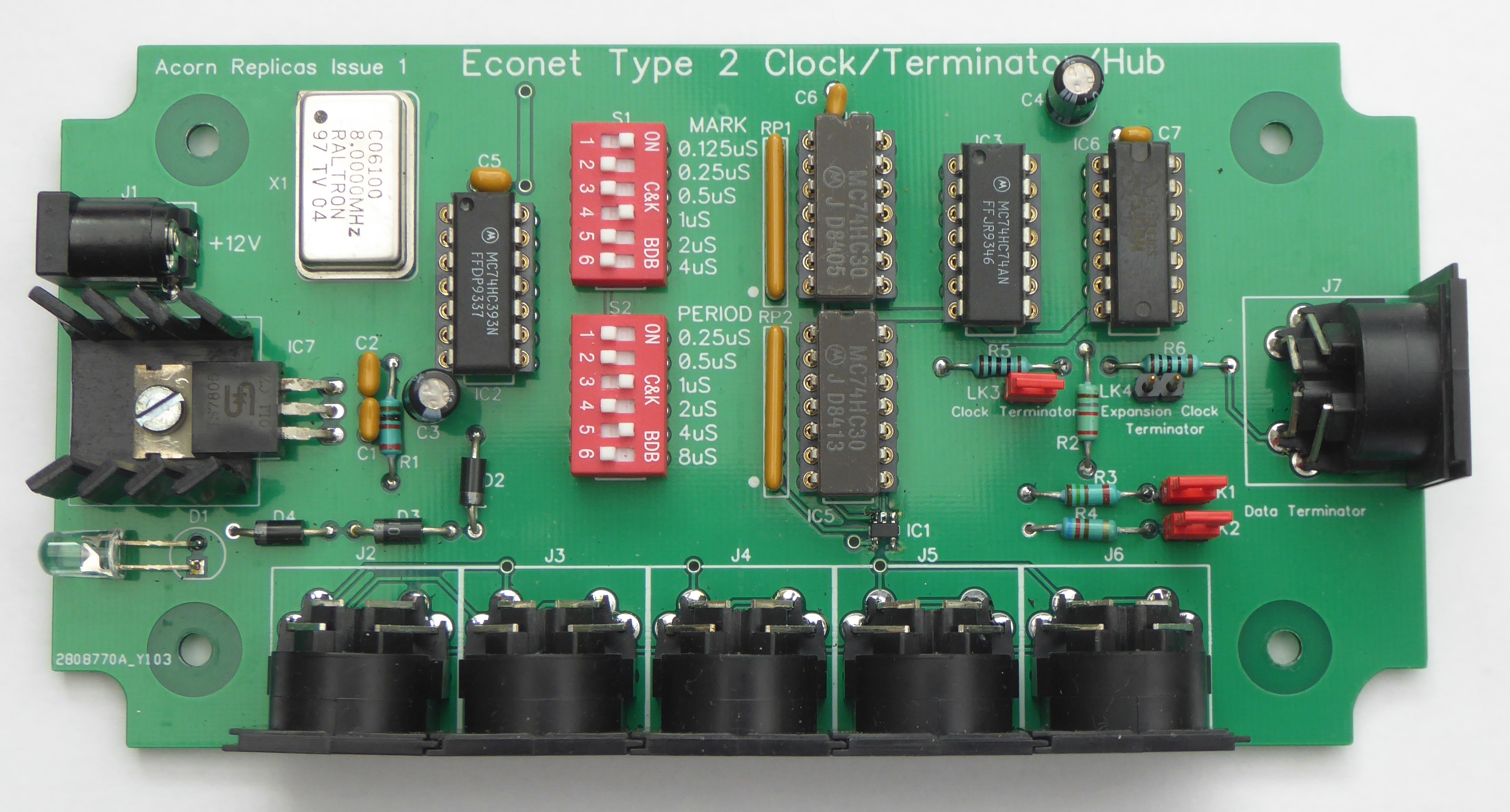 Econet Type 2 Clock/Terminator/Hub