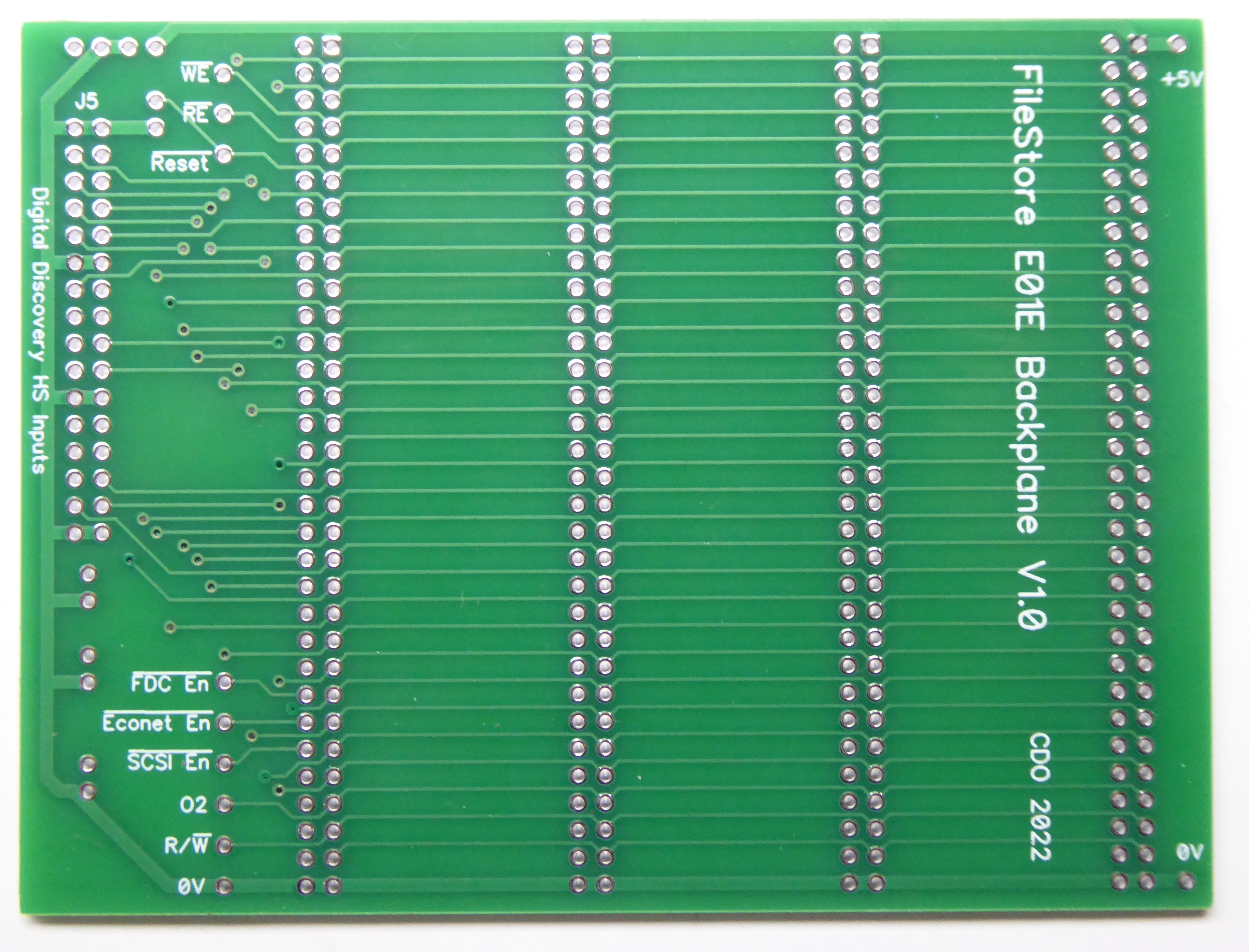 FileStore E01E Backplane PCB