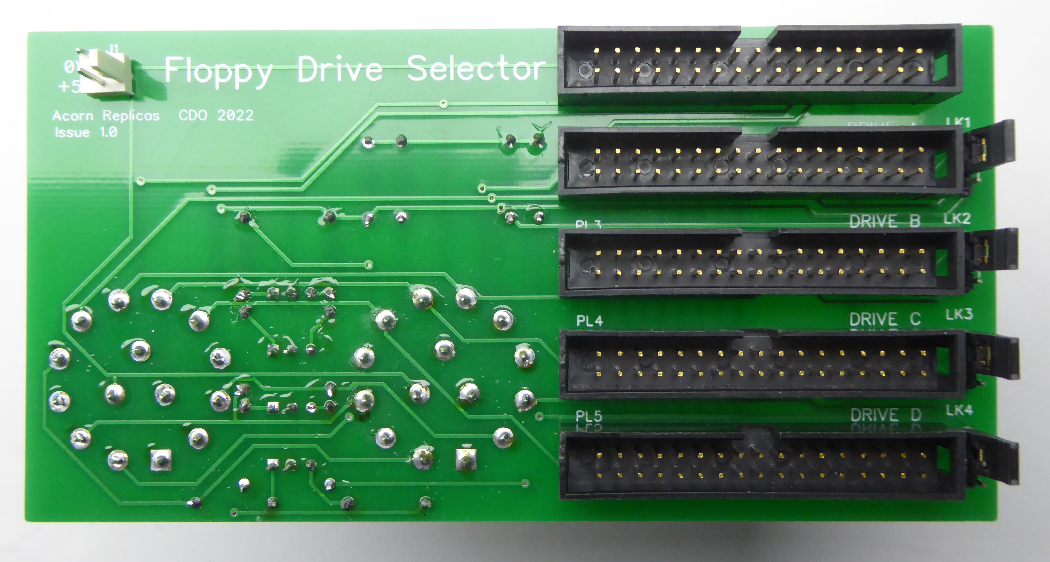 Floppy Drive Selector Board Bottom Side