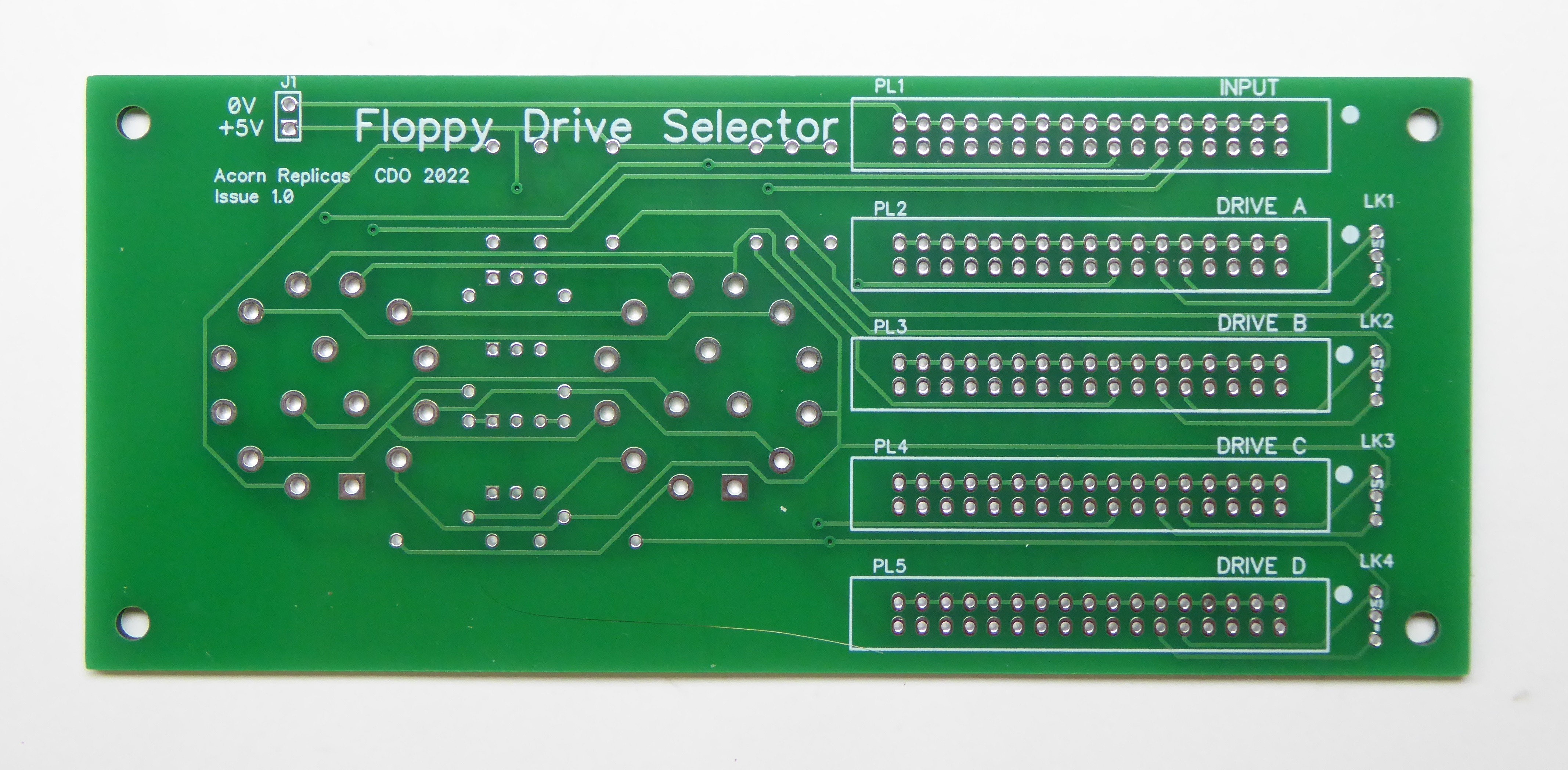 Floppy Drive Selector Board PCB
