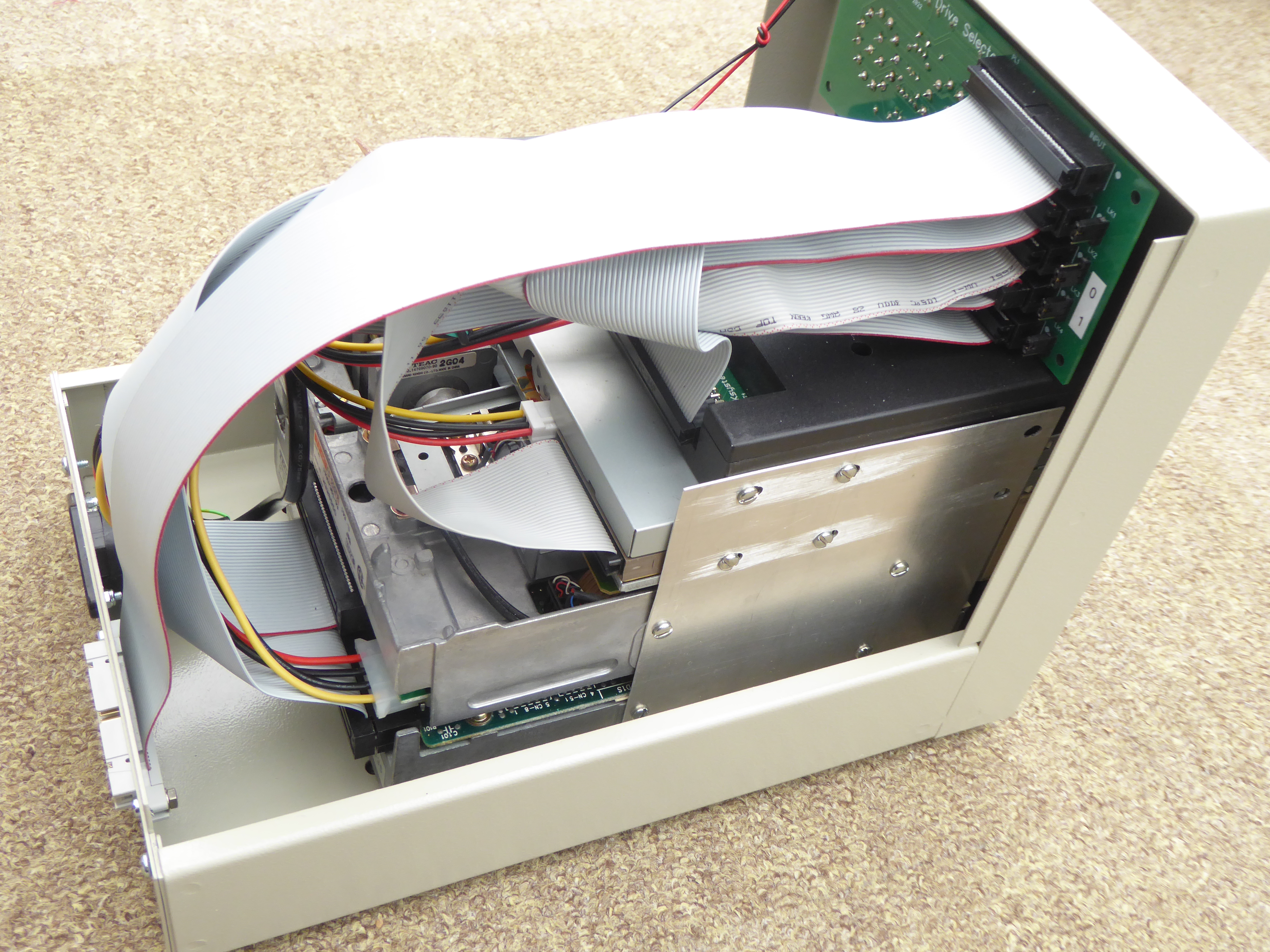 Quad Disk Drive Internal View 2