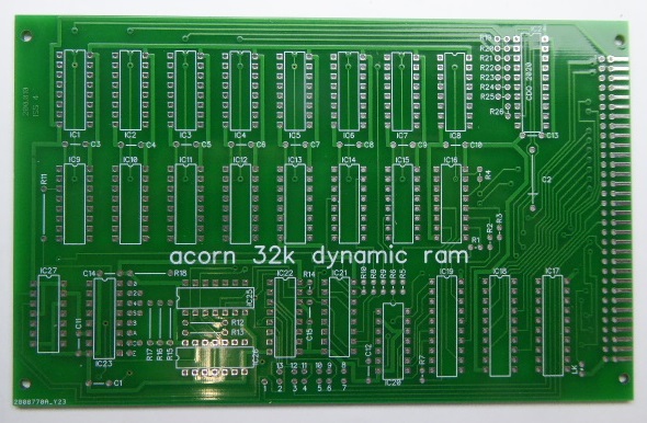 Replica 32K Dynamic RAM Board&nbsp;PCB
