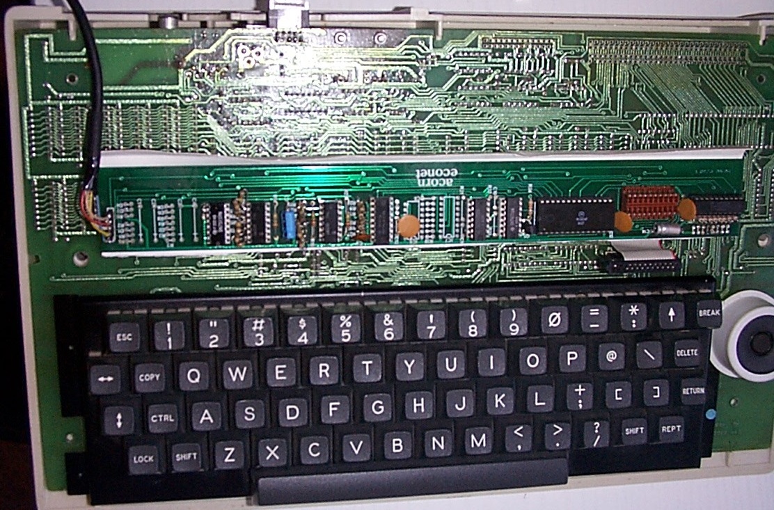 Acorn Atom with Econet Interface Fitted