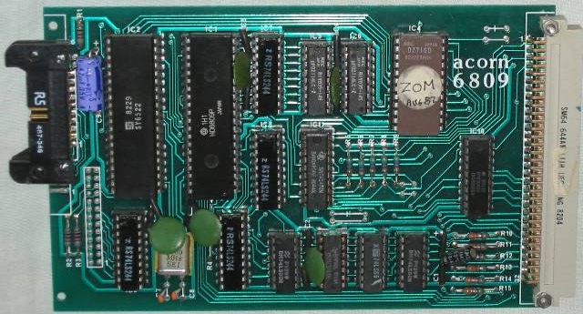 6809 CPU Board Top Side Photo