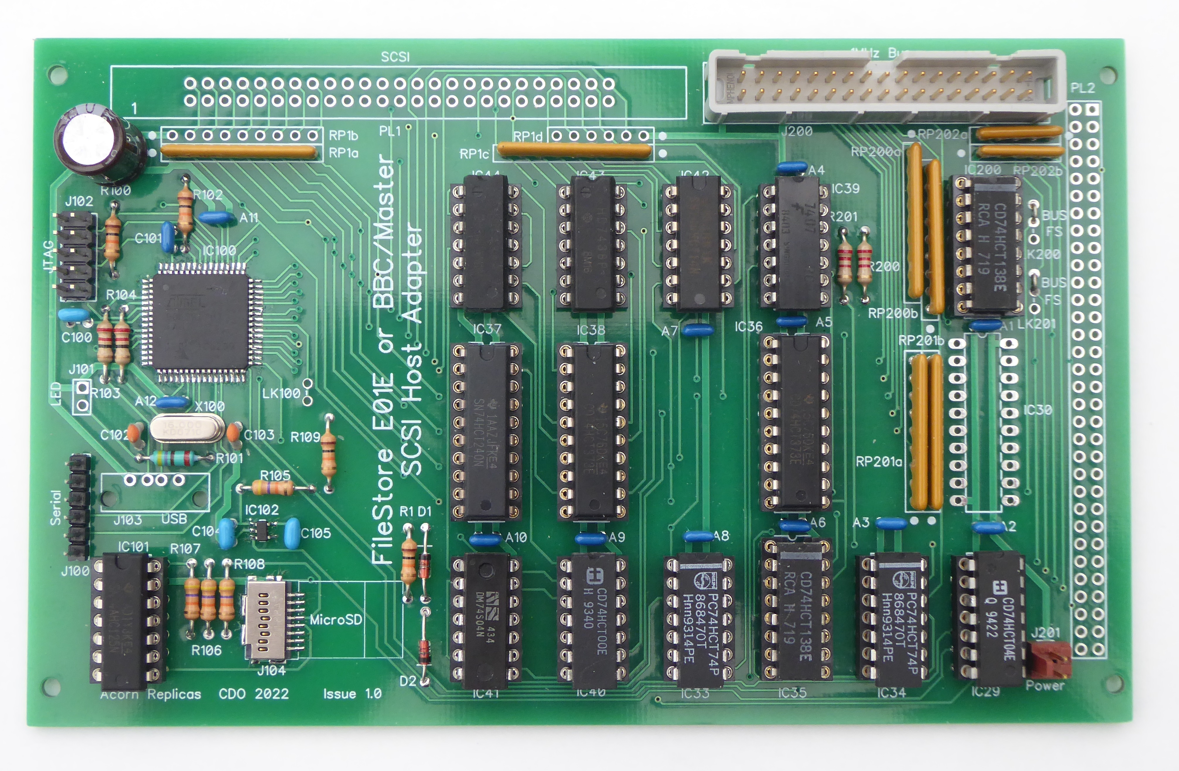 FileStore E01E SCSI Board (SCSI Host Config)
