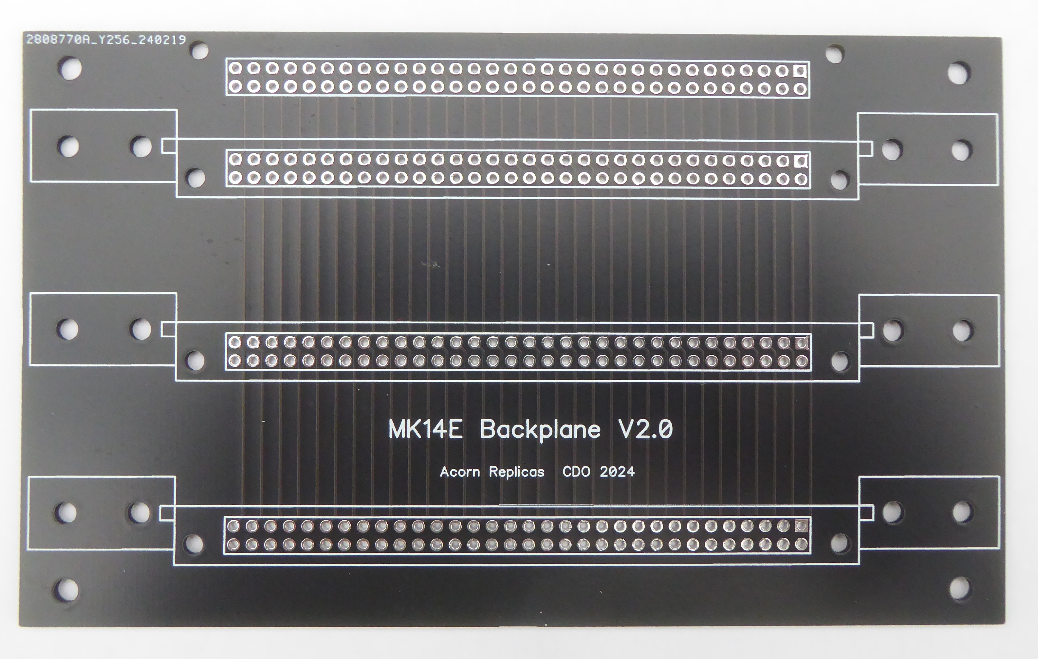 Mk14E Backplane (Flat) PCB