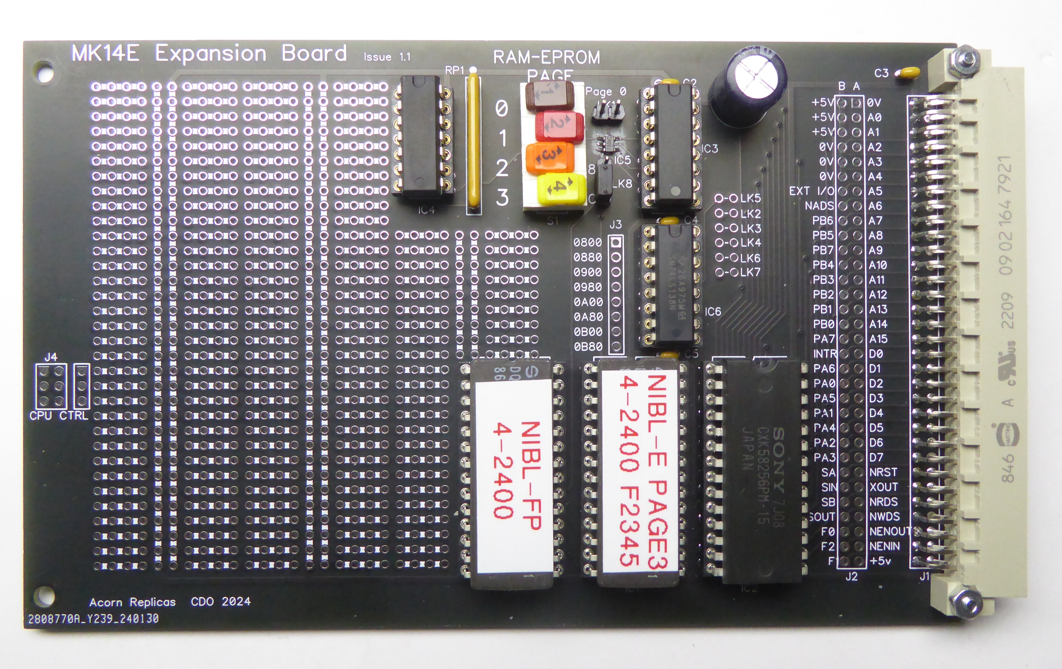 MK14E Expansion Board Issue 1.1