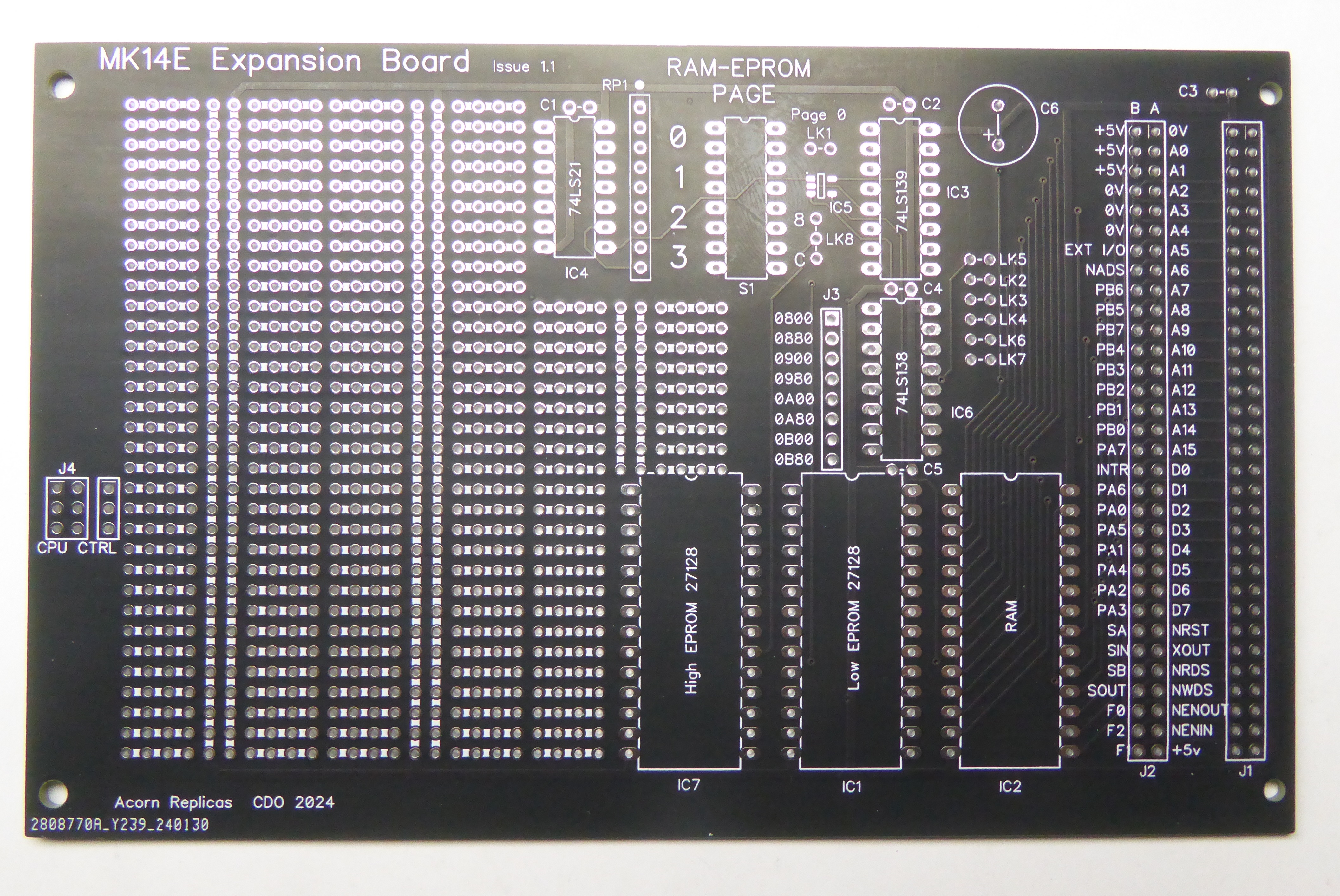 MK14E Expansion Board PCB Issue 1.1