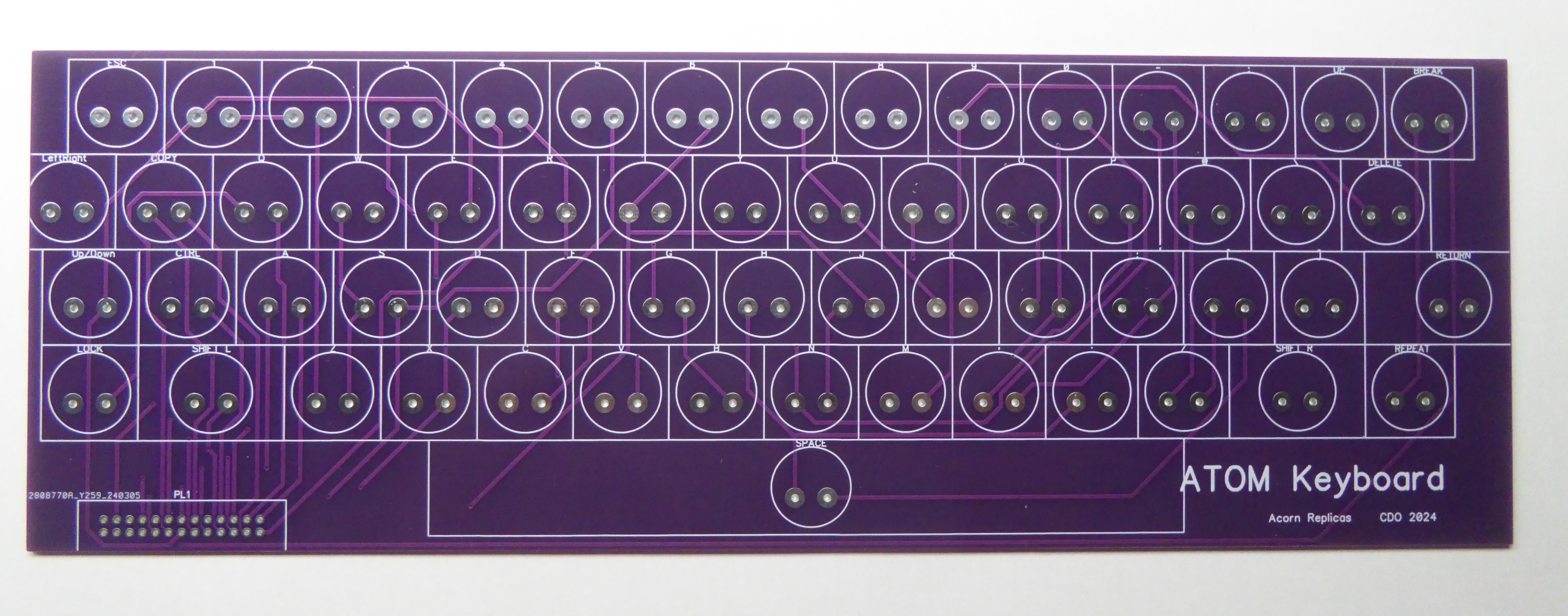 Replica Atom Keyboard (Electron) PCB