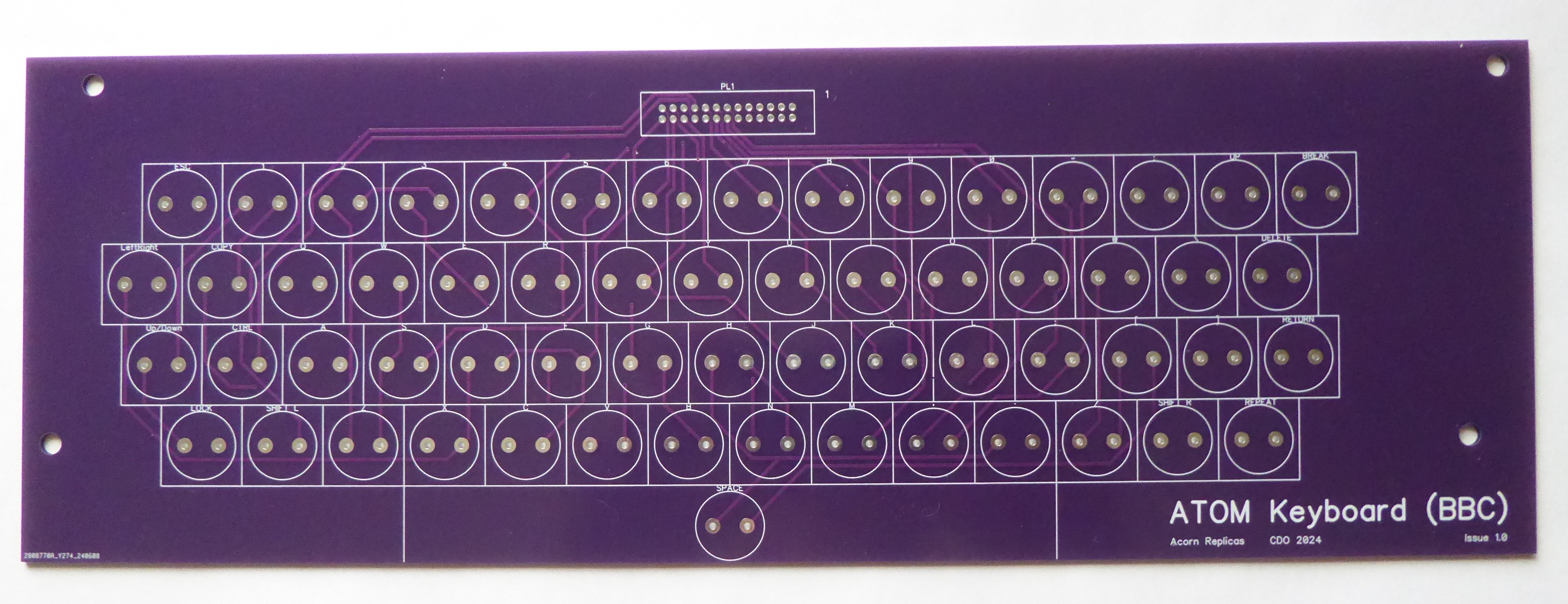 Atom Keyboard (BBC) PCB