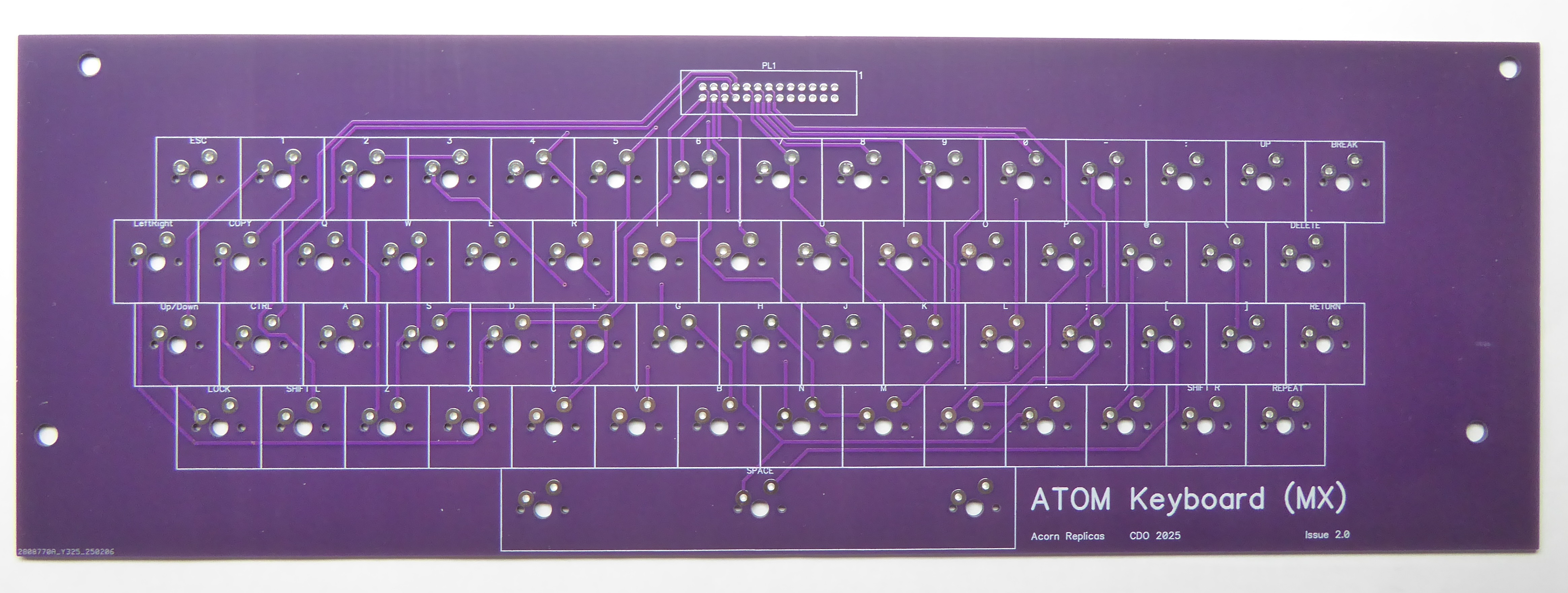 Atom Keyboard (MX) Version 2.0 PCB