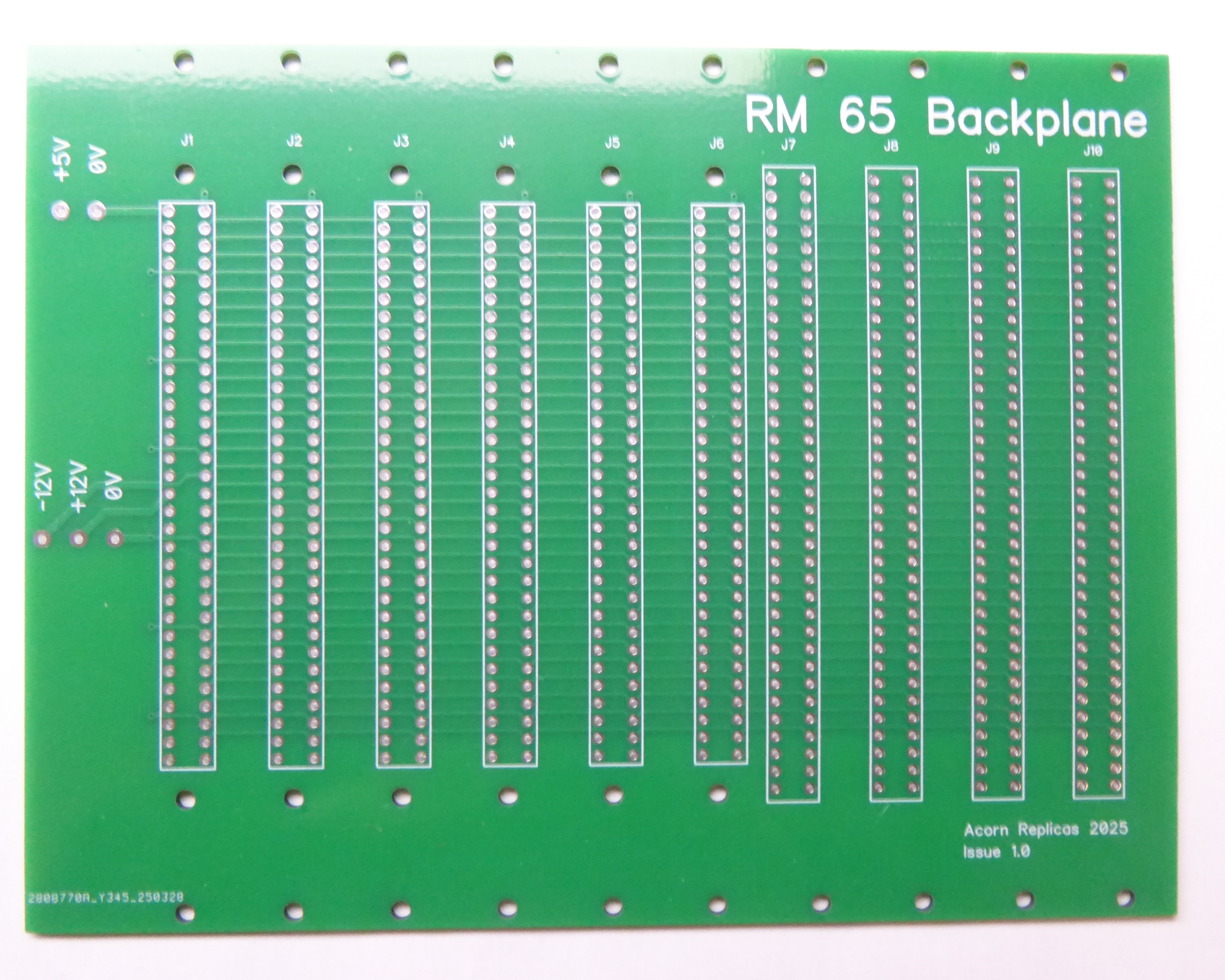 RM 65 Backplane PCB