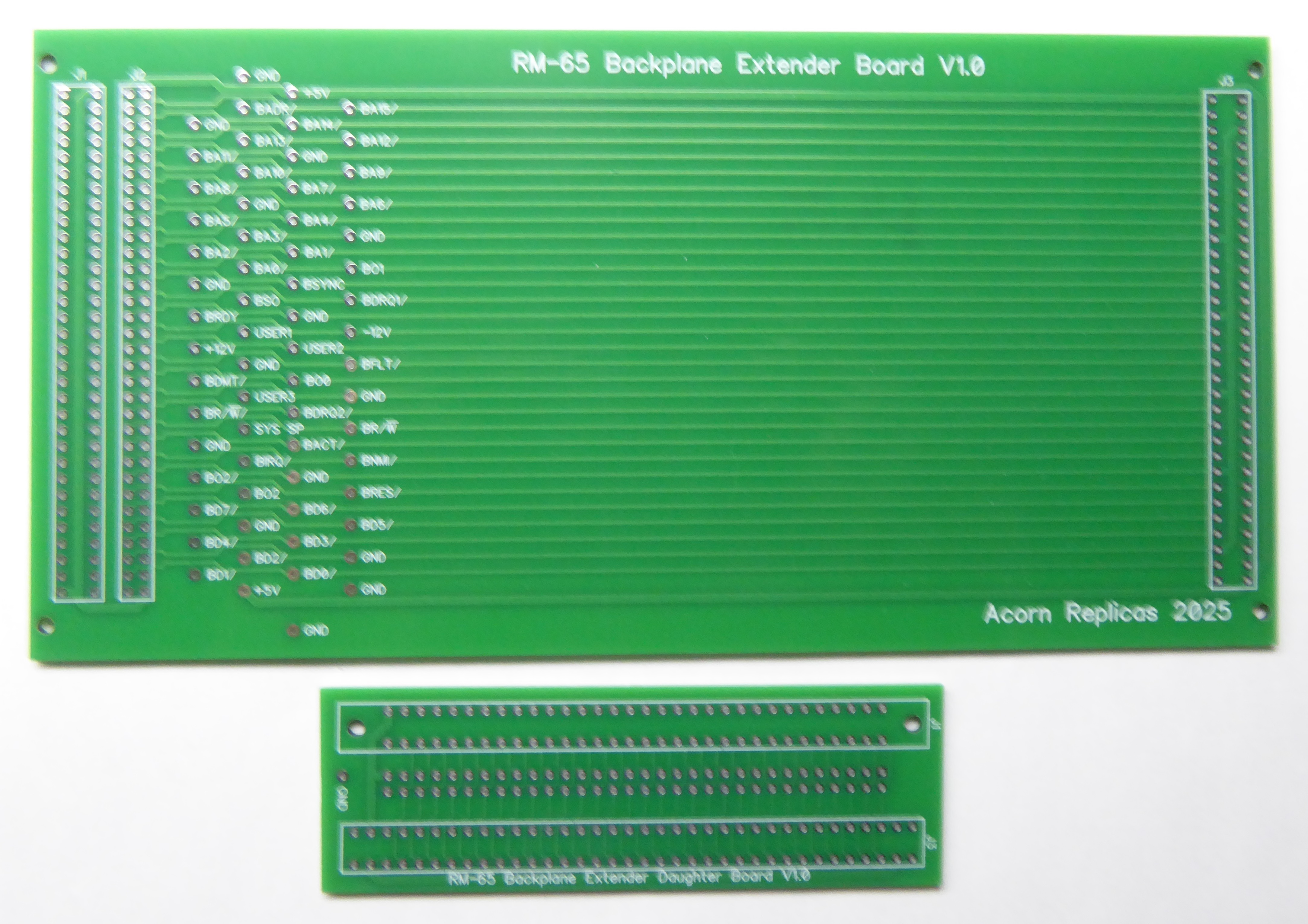 RM 65 Backplane Extender Board PCBs