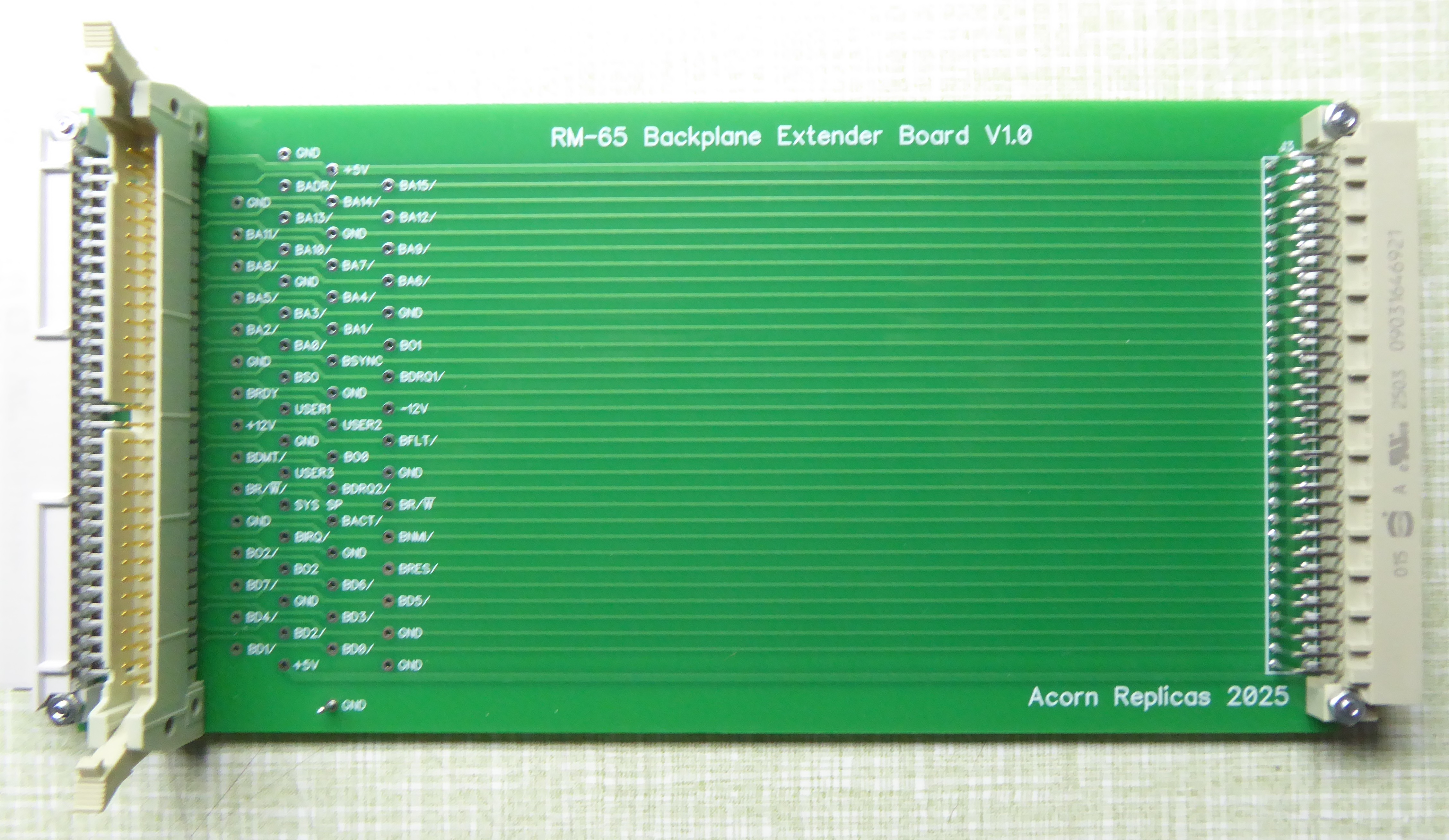 RM 65 Backplane Extender Board